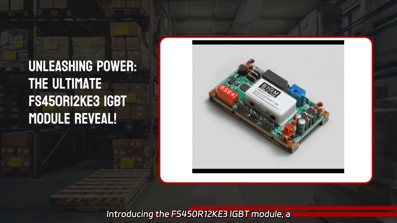 Unleashing the Potential of the FS450R12KE3 IGBT Module for Industrial Applications