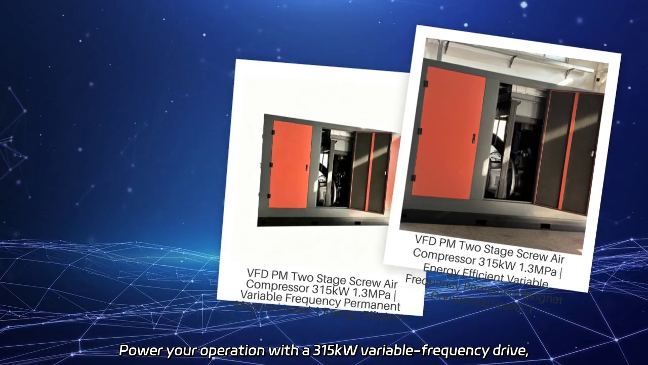315kW VFD Two-Stage Permanent Magnet Screw Air Compressor