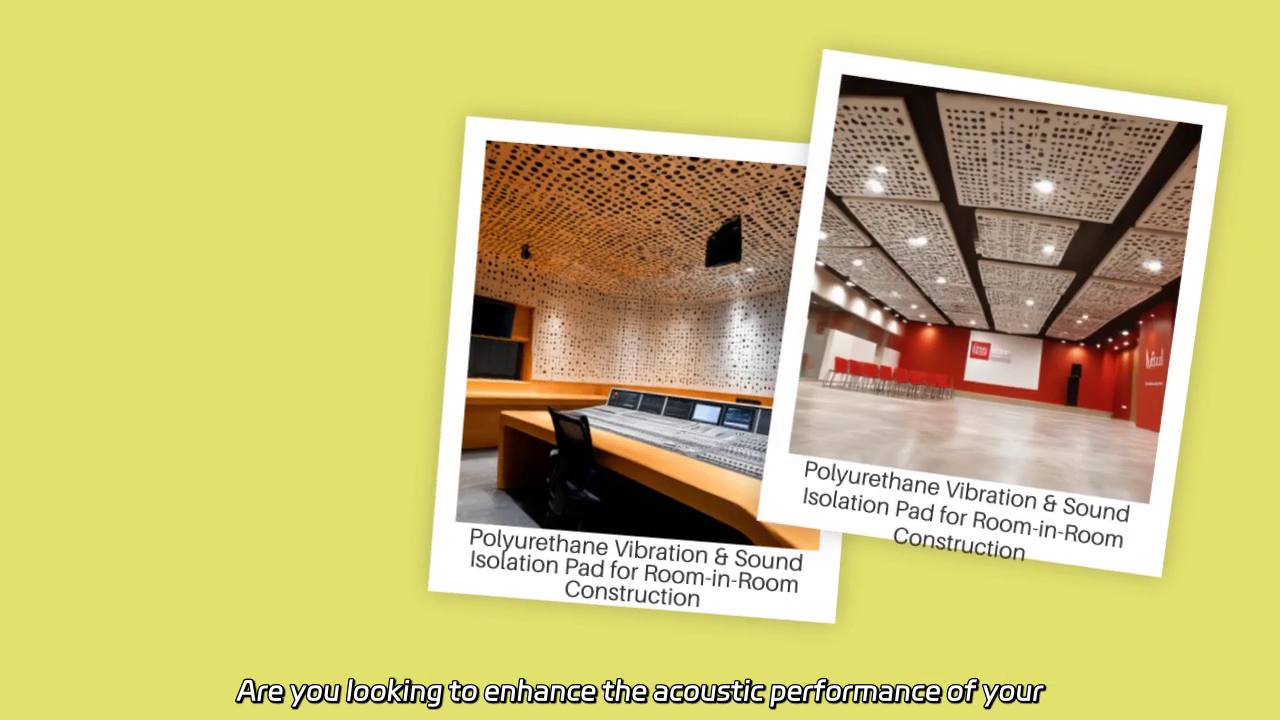 Polyurethane Vibration & Sound Isolation Pad for Enhanced Acoustic Performance