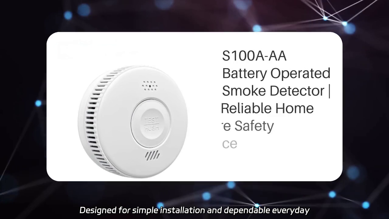 S100A-AA Battery Operated Smoke Detector