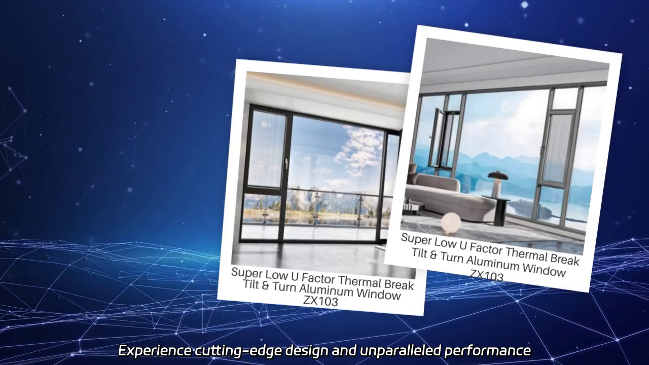 Super Low U Factor Thermal Break Tilt & Turn Aluminum Window ZX103 - Unmatched Performance and Design