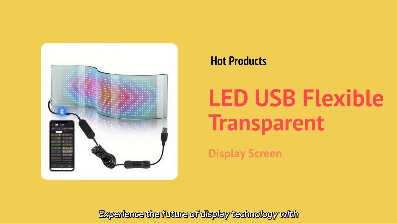 Revolutionary See-Through Flexible LED Display