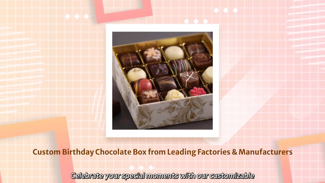 Customizable Birthday Chocolate Boxes for Sweet Celebrations