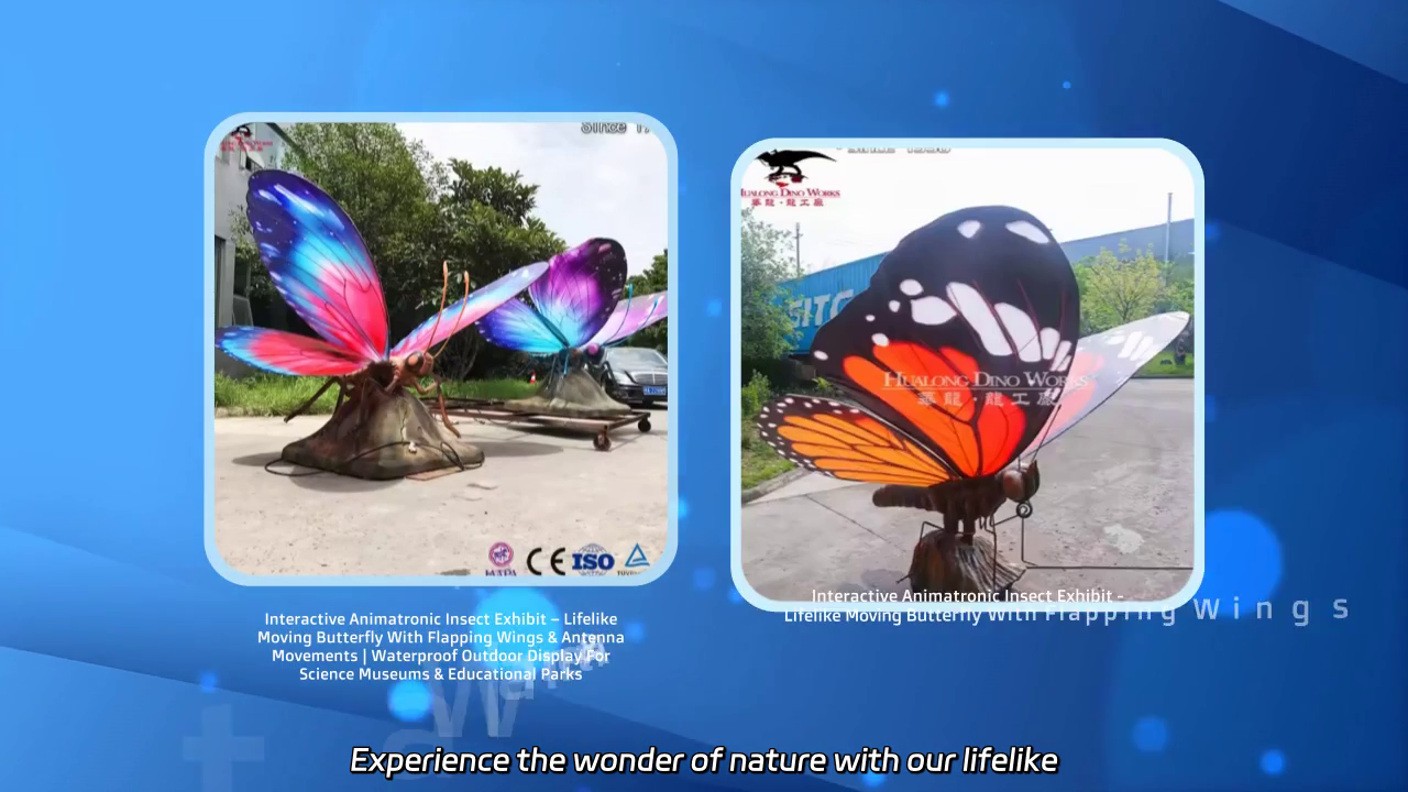 Lifelike Animatronic Butterfly Display