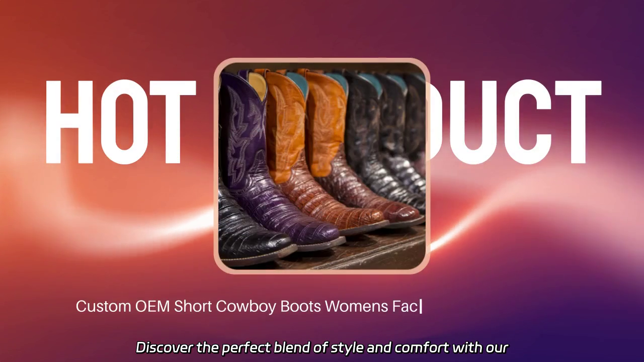 Custom OEM Short Cowboy Boots for Women