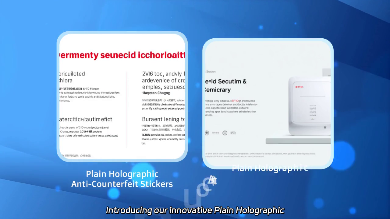 Plain Holographic Anti-Counterfeit Stickers: Advanced Security Meets Minimalist Design
