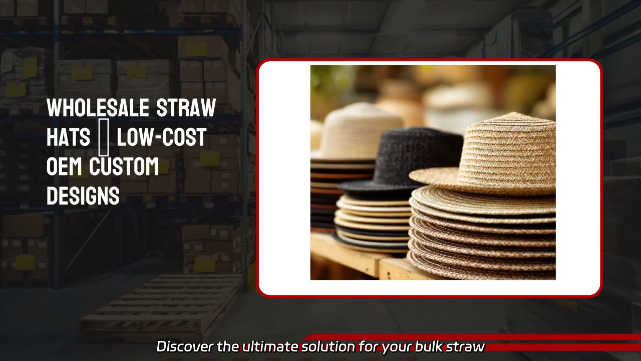 Wholesale Customizable Straw Hats - Affordable Bulk Solutions