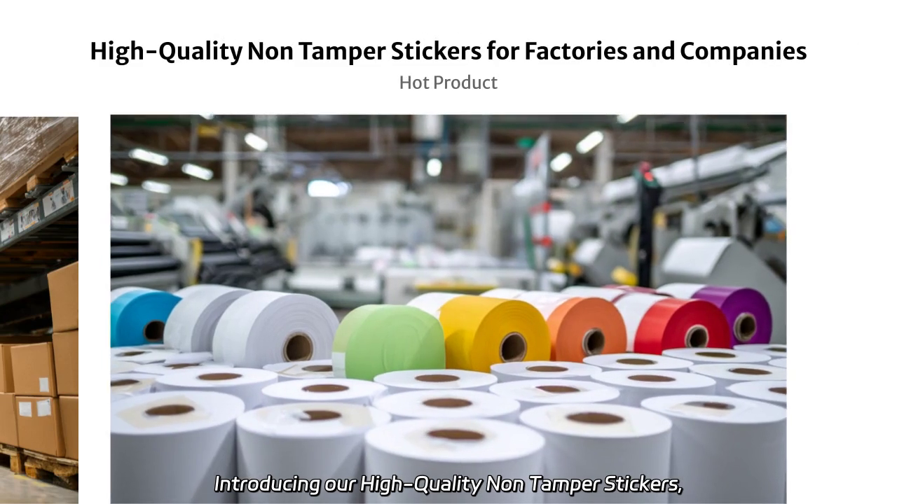 High-Quality Non Tamper Stickers: Secure Your Products with Confidence