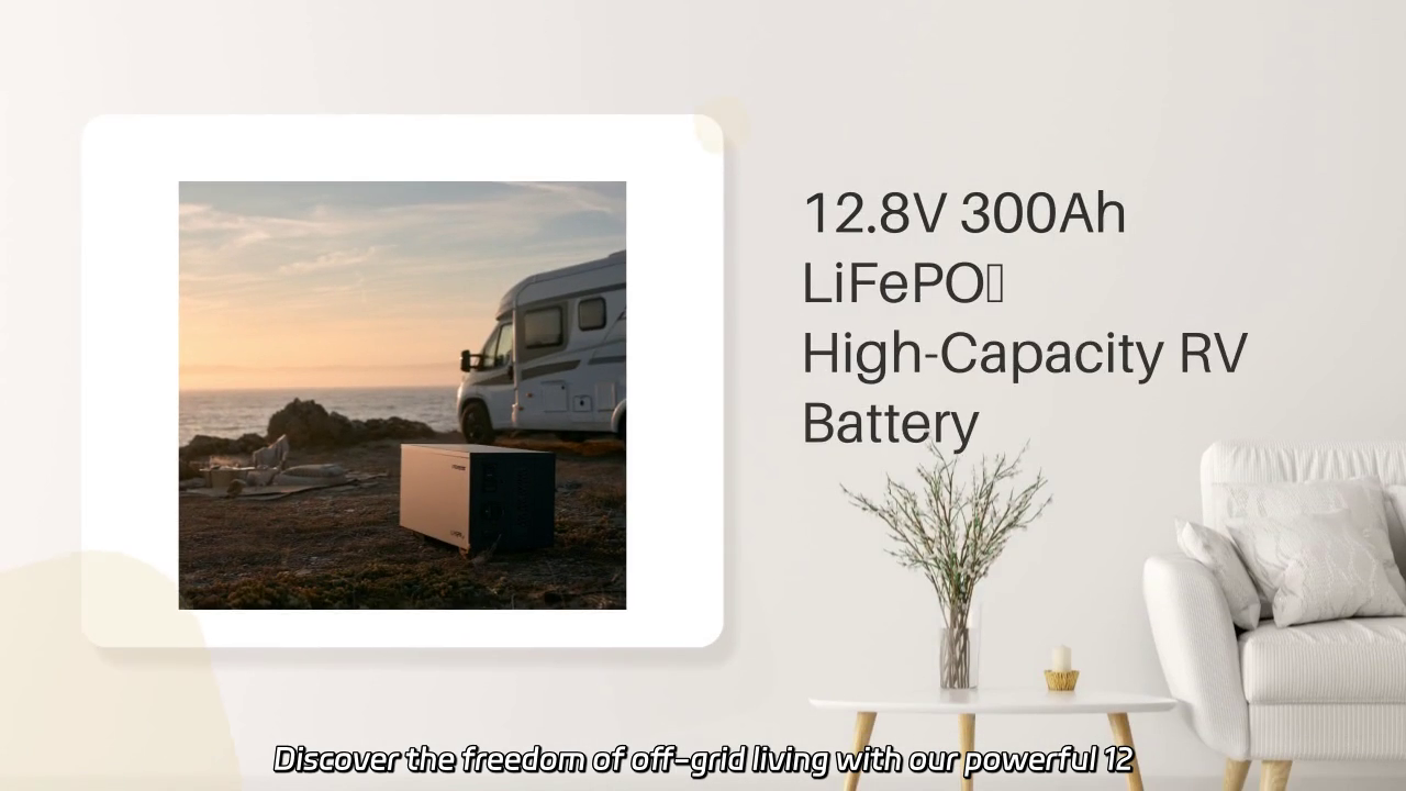 Power Up Your RV Adventures: 12.8V 300Ah LiFePO₄ High-Capacity Battery for Off-Grid Living