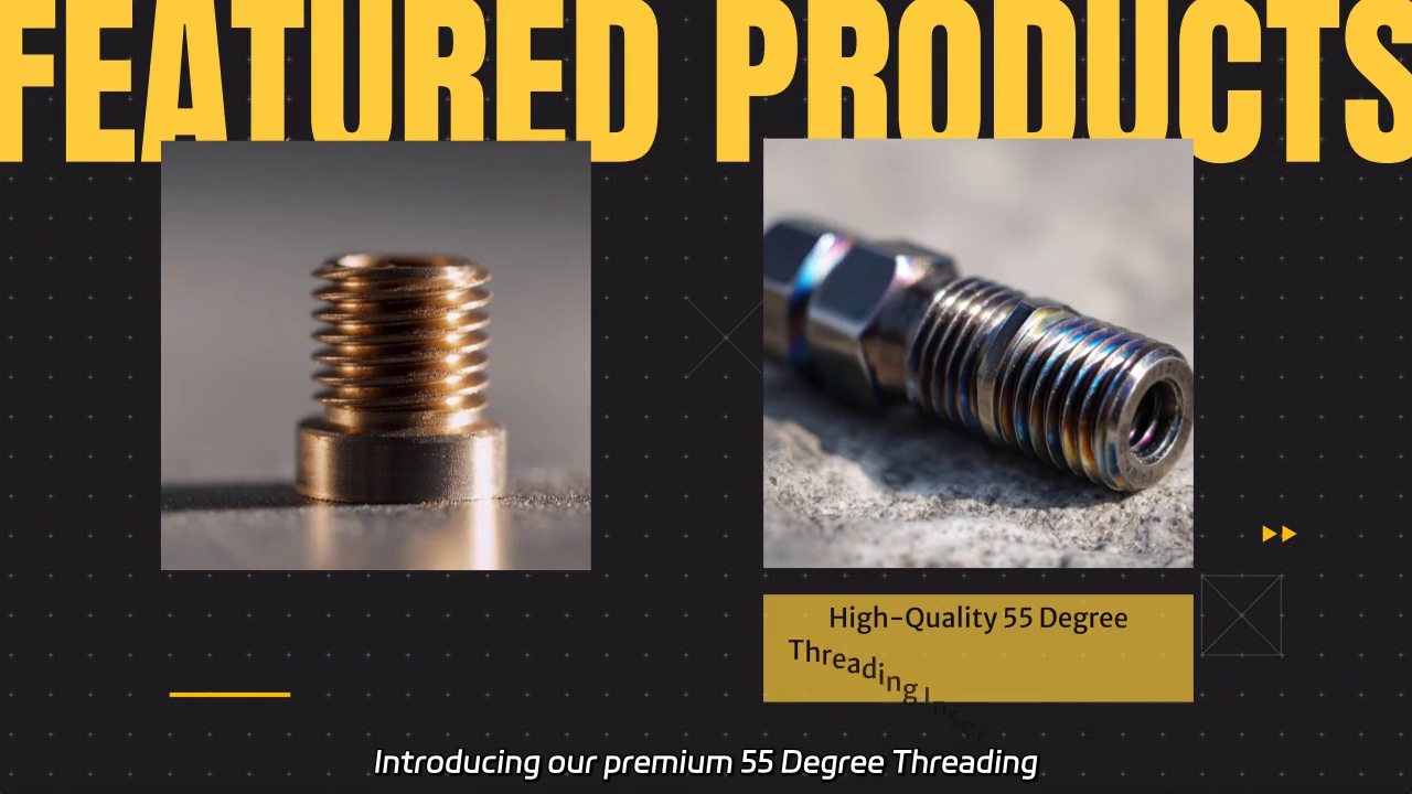 High-Quality 55 Degree Threading Inserts