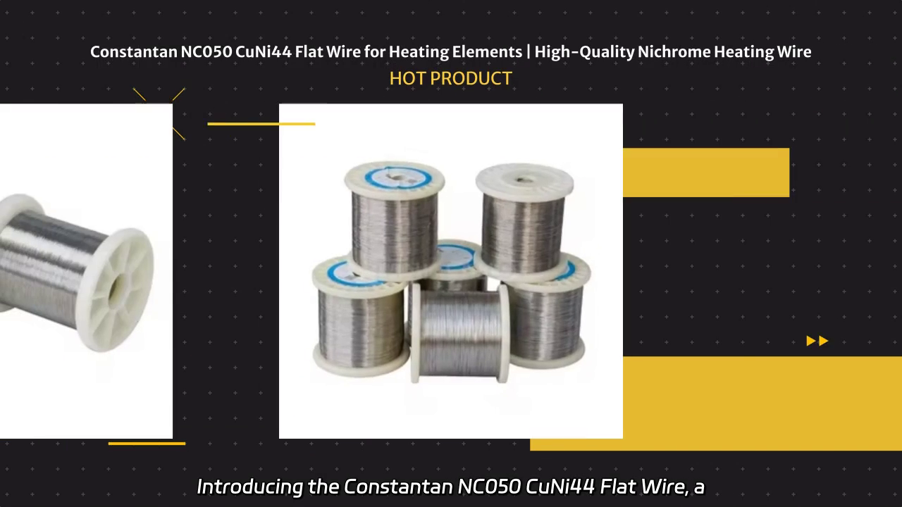 Constantan NC050 CuNi44 Flat Wire for Heating Elements