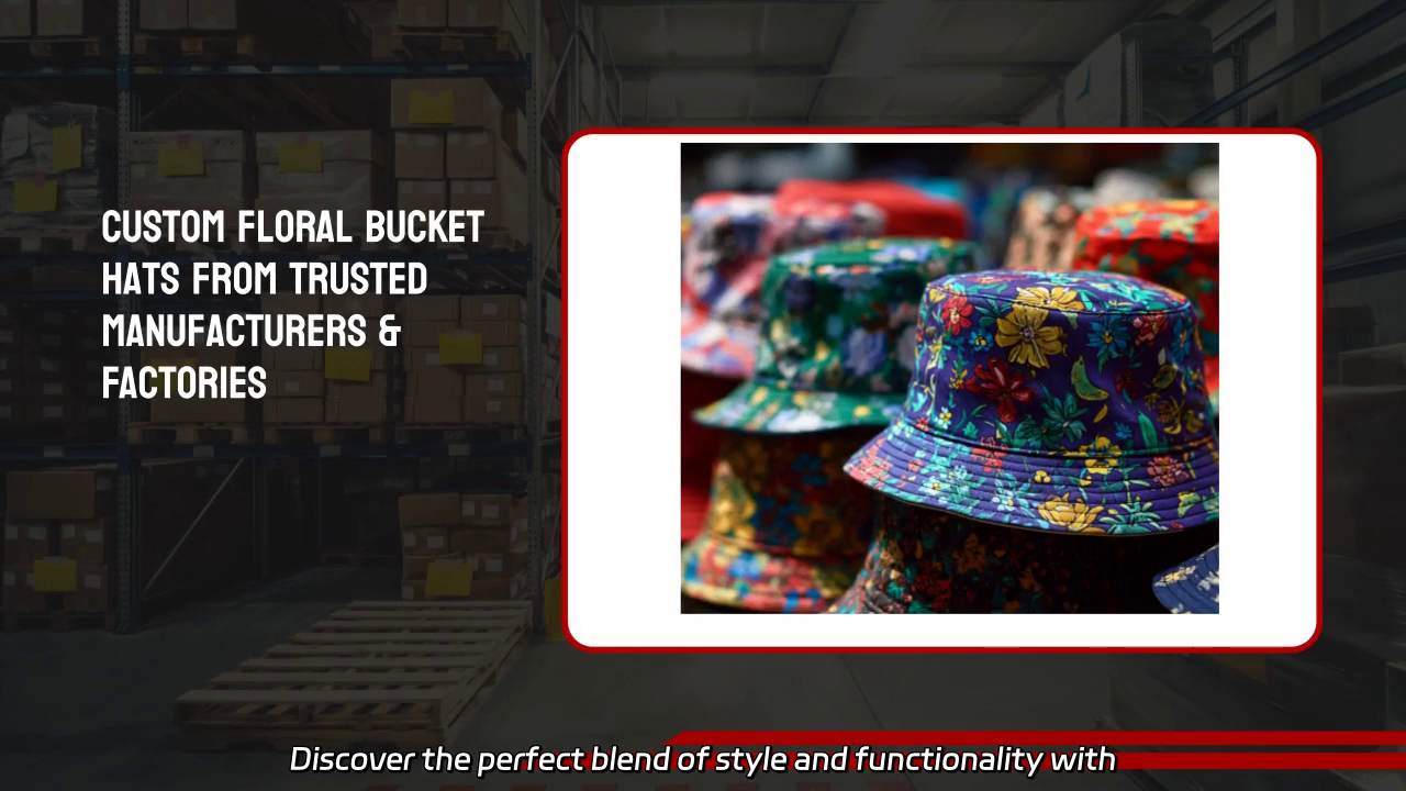 Custom Floral Bucket Hats - Stylish and Unique Designs