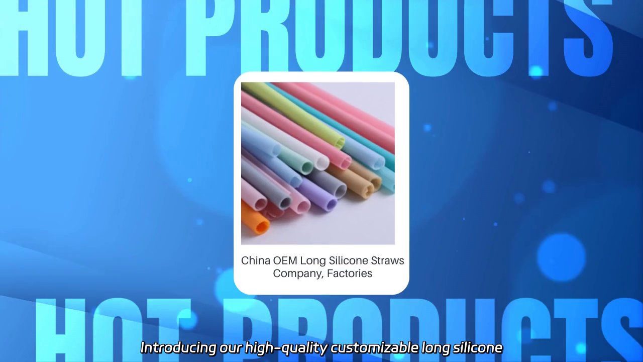 High-Quality Customizable Long Silicone Straws for Every Occasion