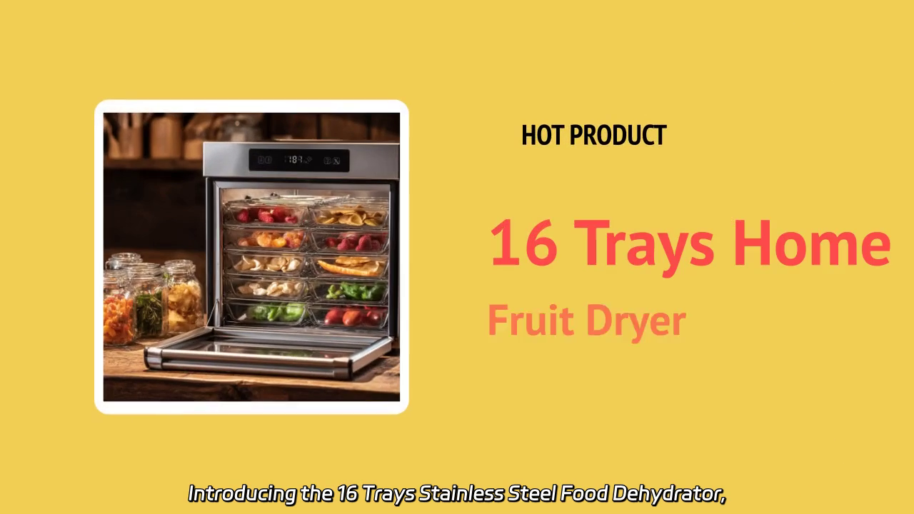 16 Trays Stainless Steel Food Dehydrator