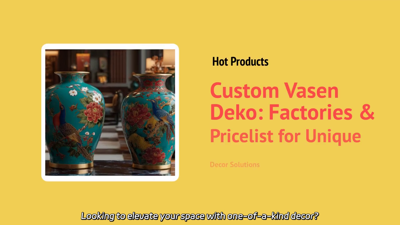 Unique Custom Vase Decor Solutions: Factories & Pricing Insights