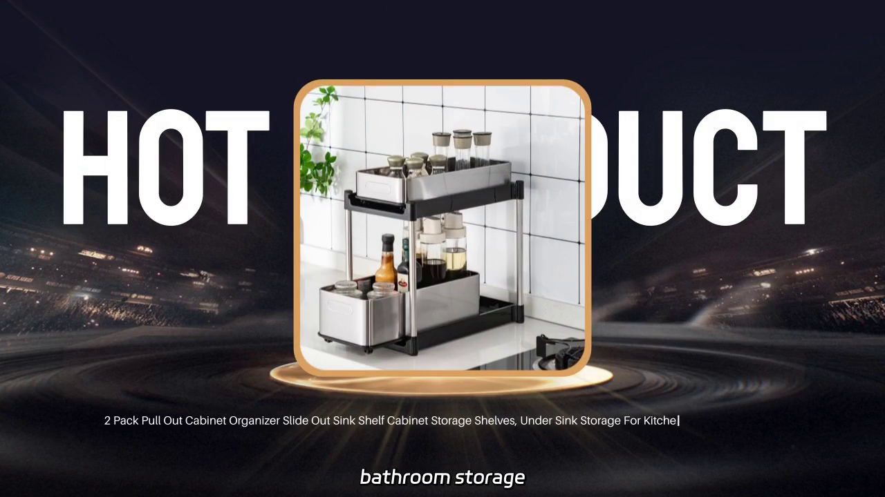 2 Pack Pull Out Cabinet Organizer