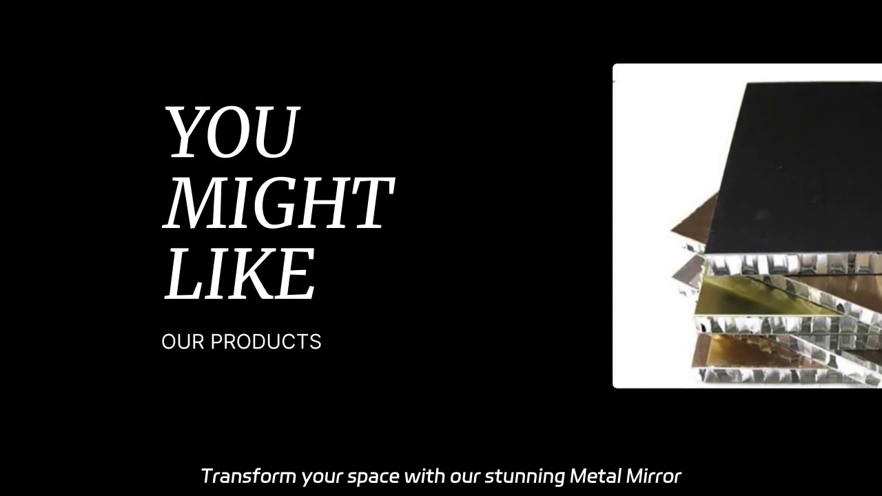 Metal Mirror Composite Honeycomb Panel for Elegant Interior Designs