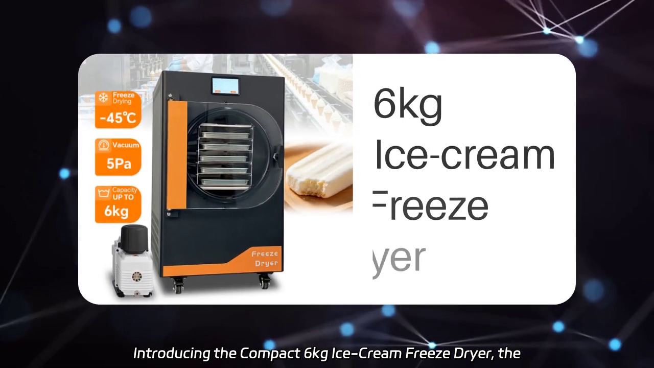 Compact 6kg Ice-Cream Freeze Dryer