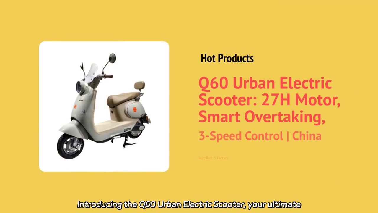 Q60 Urban Electric Scooter: Efficient Commuting