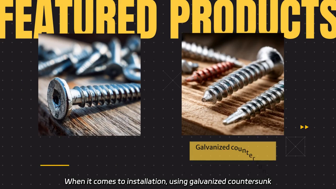 Galvanized Countersunk Cross Tapping Screws: Key Considerations for Use and Installation