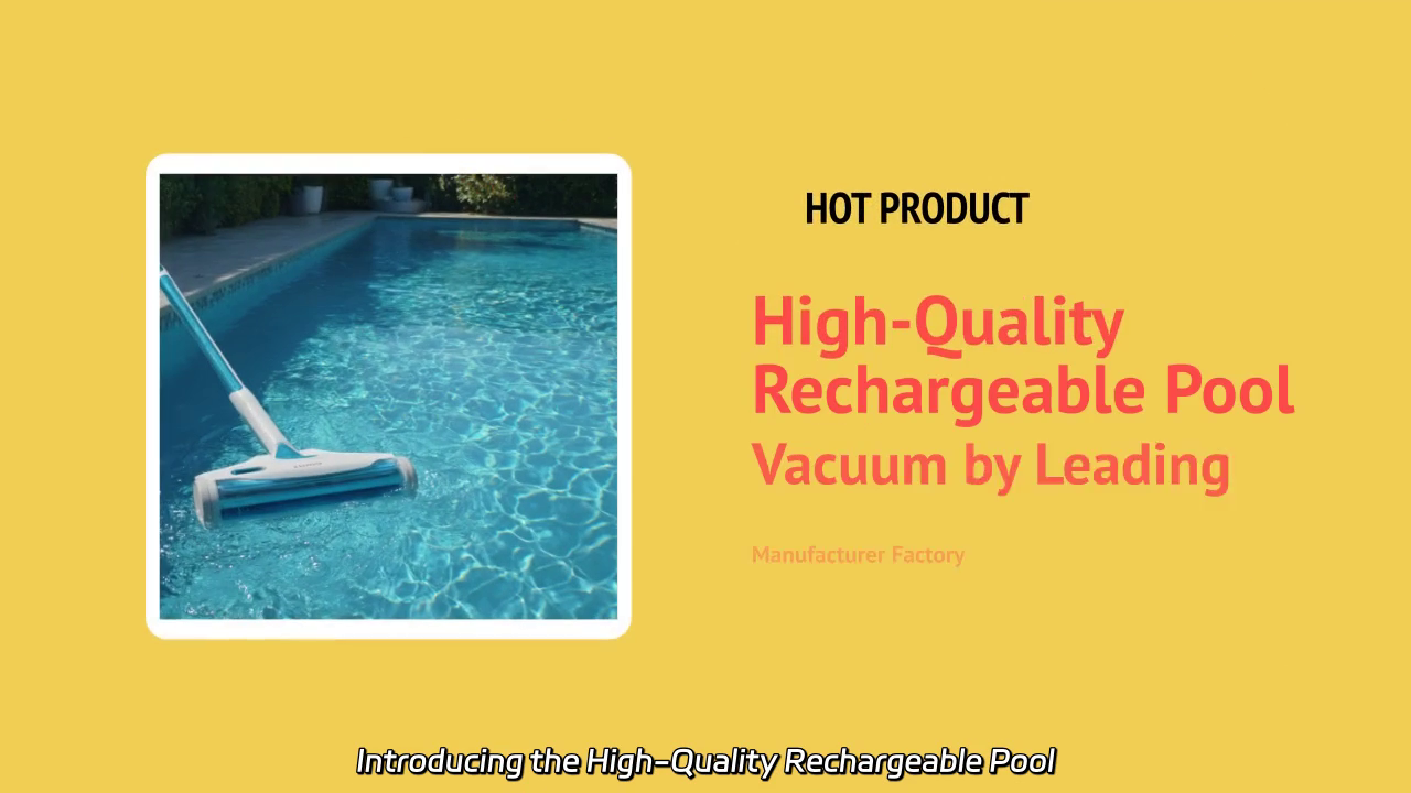 High-Quality Rechargeable Pool Vacuum Demonstration