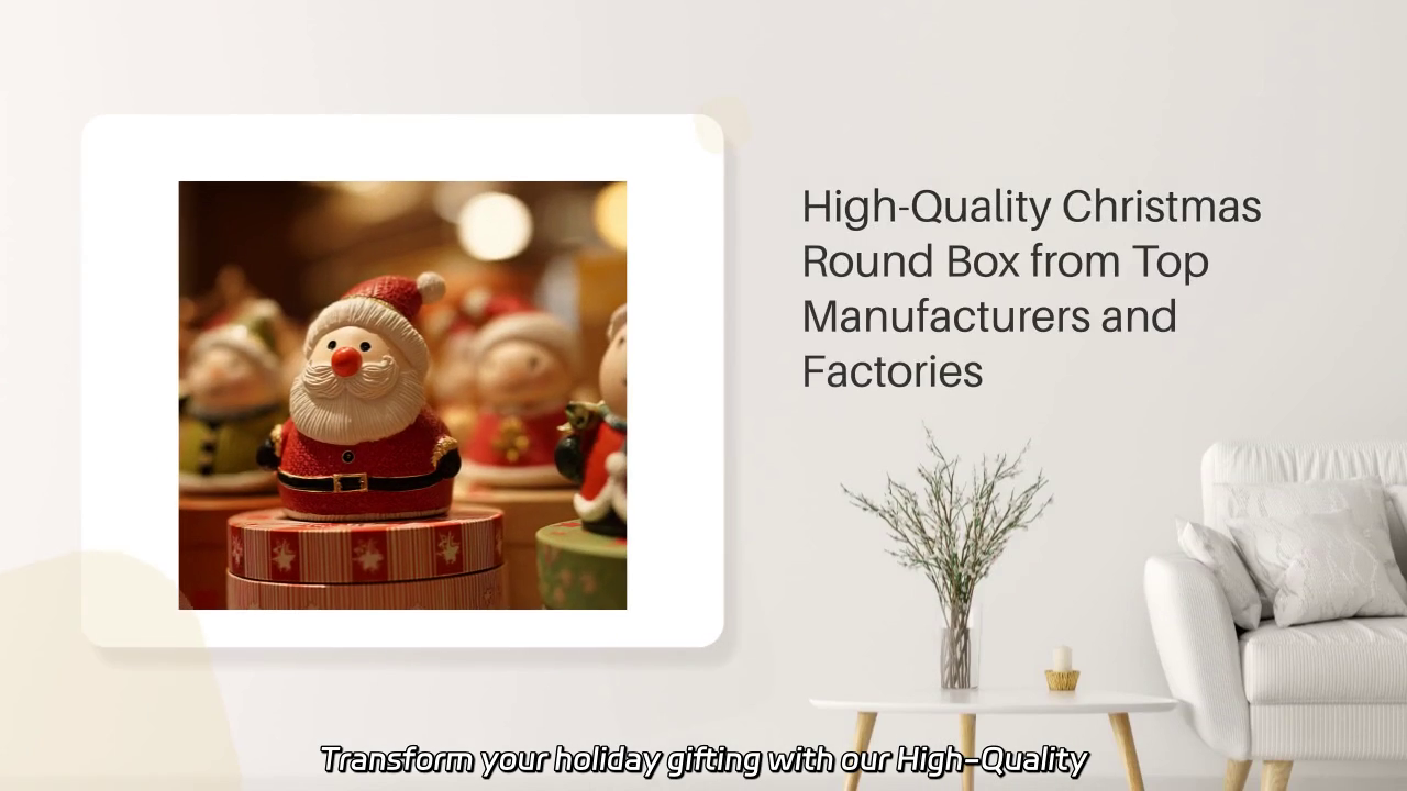 High-Quality Christmas Round Box: Perfect for Holiday Gifting