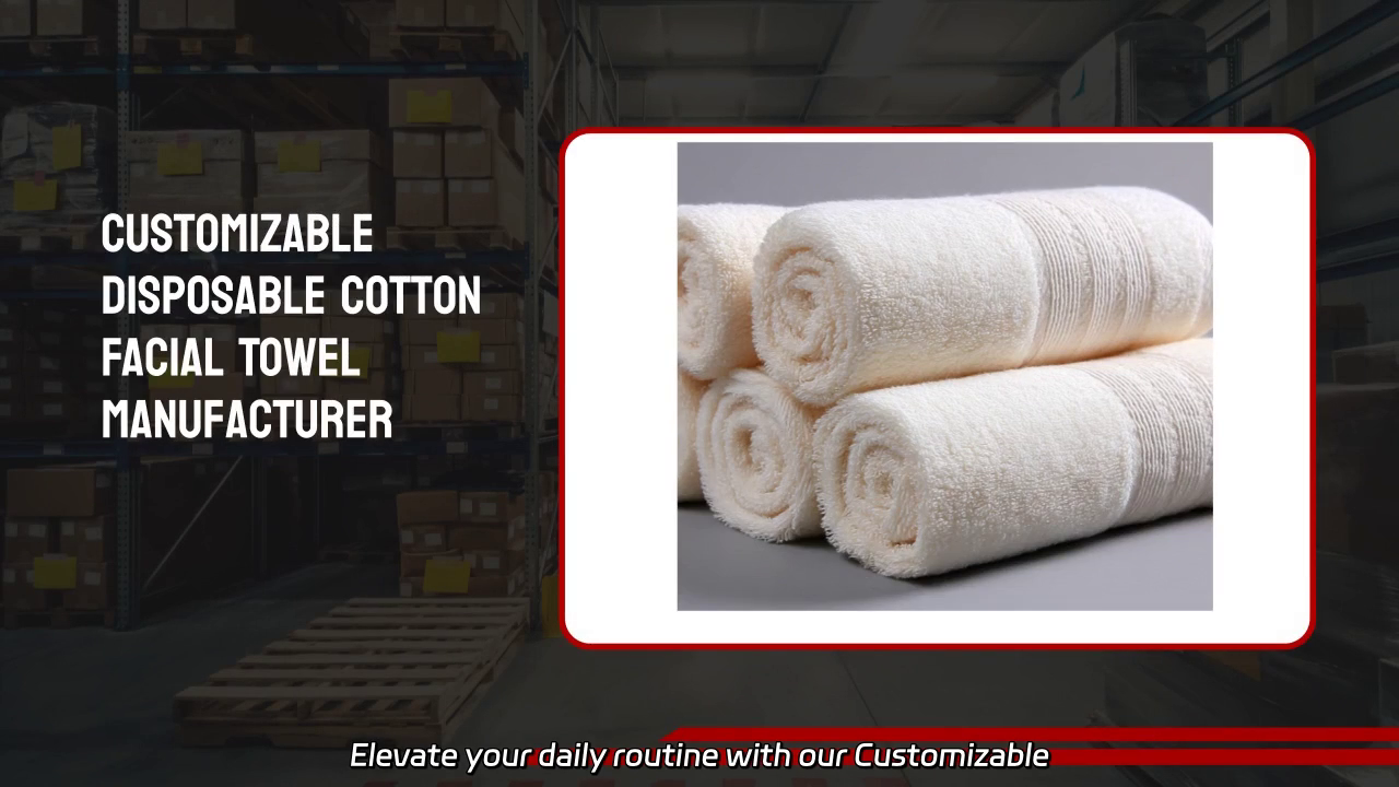 Customizable Disposable Cotton Facial Towels - 100% Natural Organic Cotton