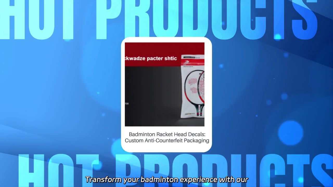 Customizable Badminton Racket Head Decals