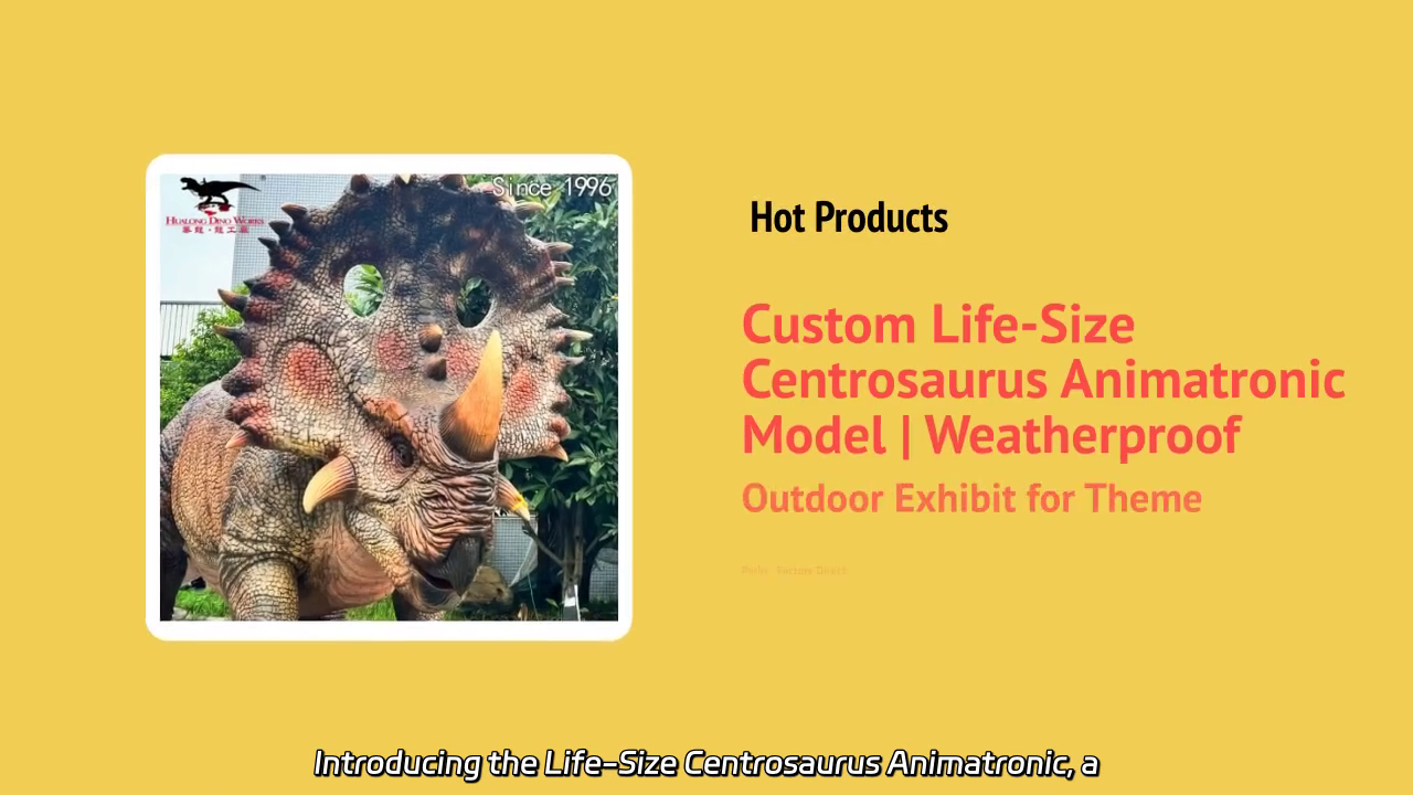 Life-Size Centrosaurus Animatronic: Weatherproof Innovation for Theme Parks