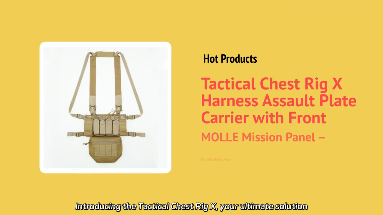 Tactical Chest Rig X: Enhanced Comfort and Versatility for Mission Ready Gear