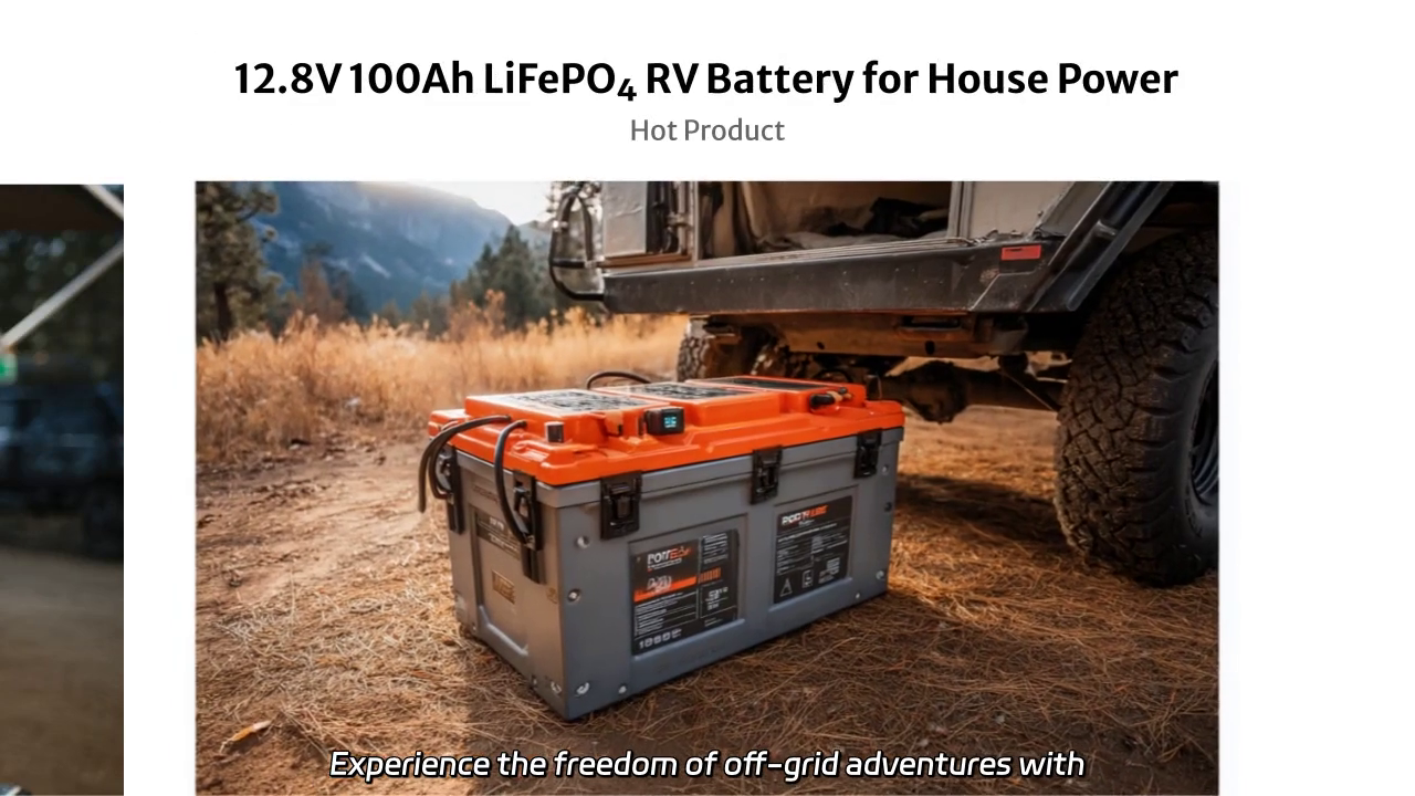 12.8V 100Ah LiFePO₄ RV Battery: Reliable Power for Off-Grid Adventures