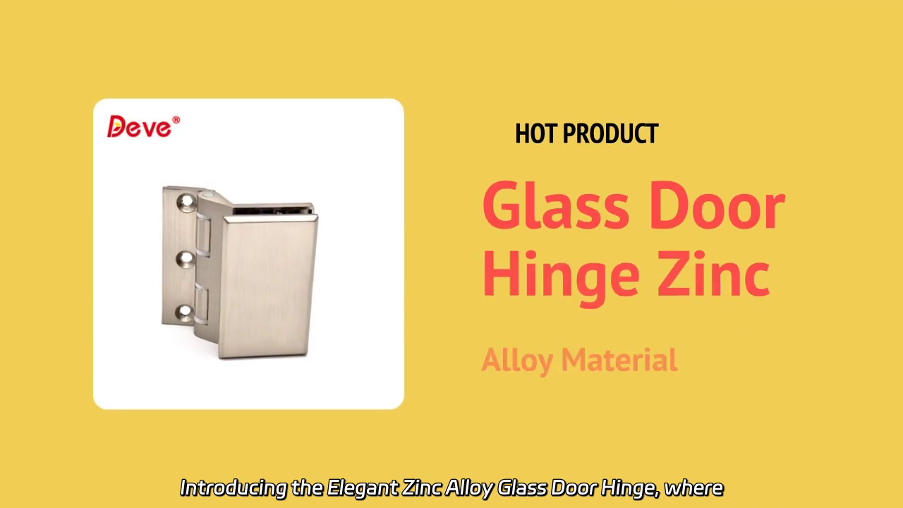 Elegant Zinc Alloy Glass Door Hinge - Durable & Stylish Hardware
