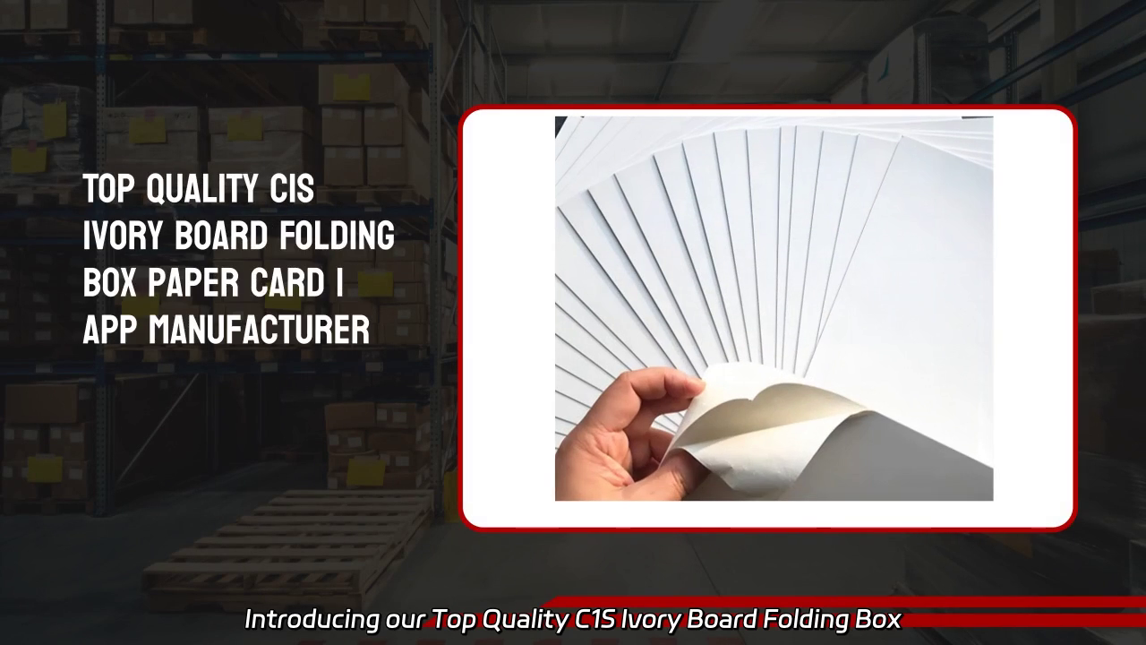 Top Quality C1S Ivory Board Folding Box Paper Card
