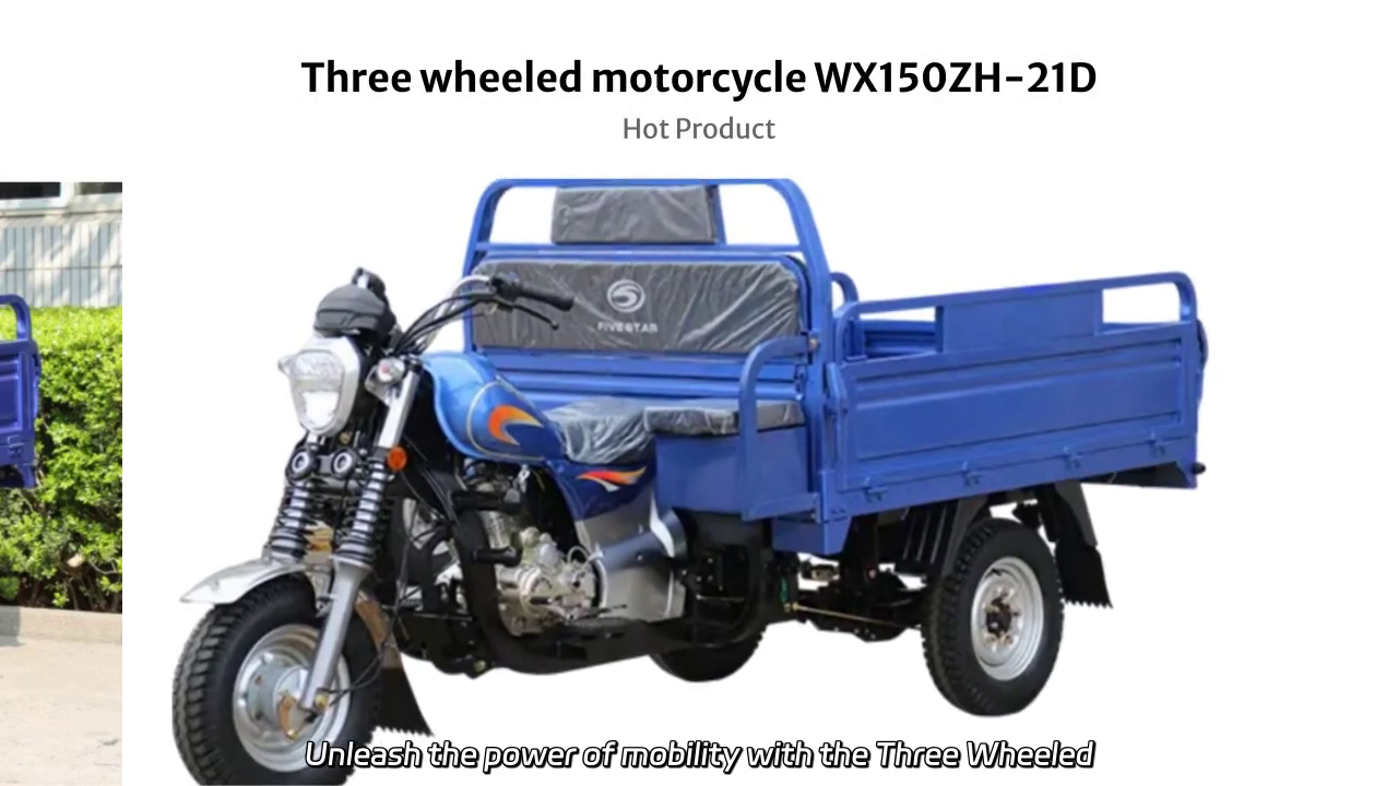 Three Wheeled Motorcycle WX150ZH-21D: Powerful Performance and Spacious Cargo Capacity