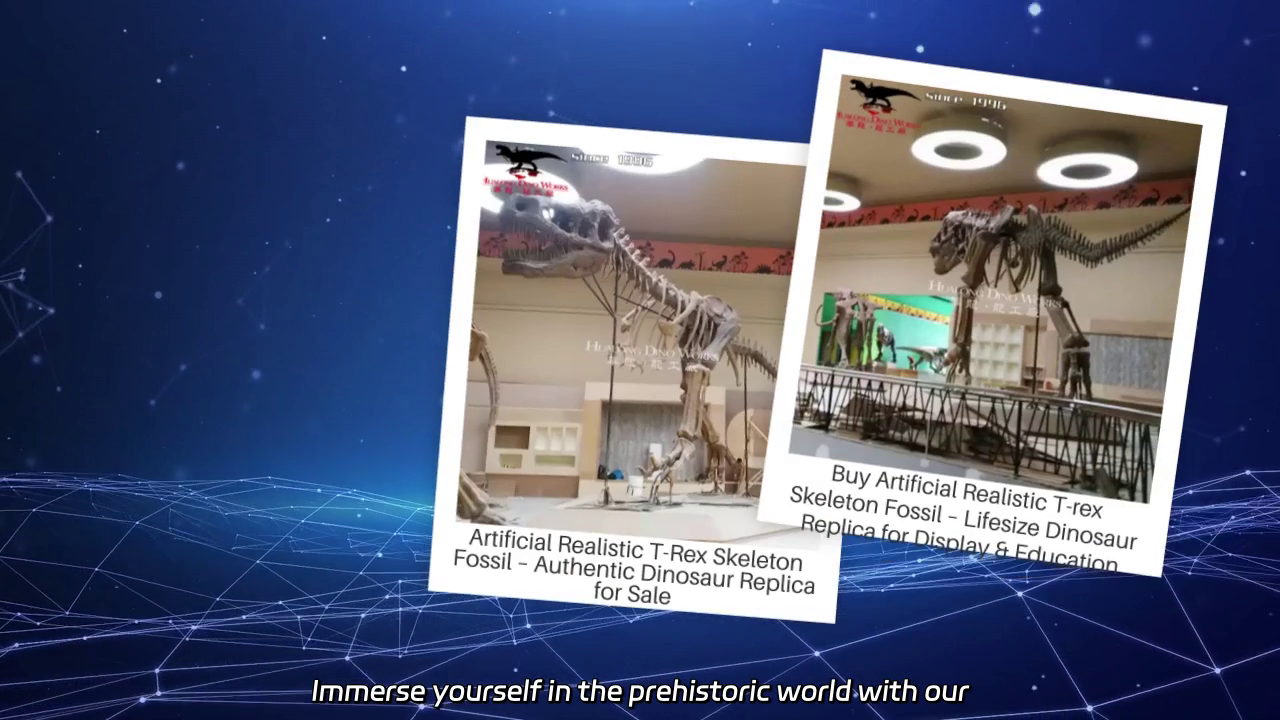 Artificial Realistic T-rex Skeleton Fossil