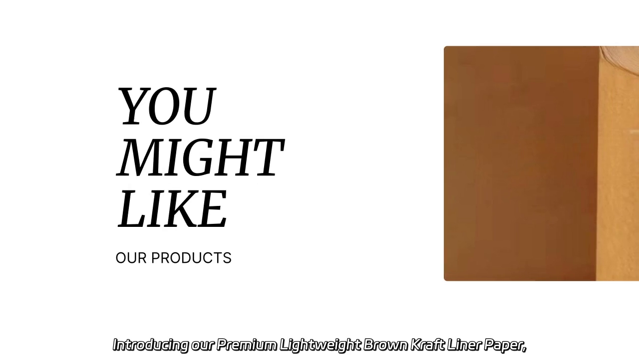 Premium Lightweight Brown Kraft Liner Paper for Sustainable Packaging Solutions