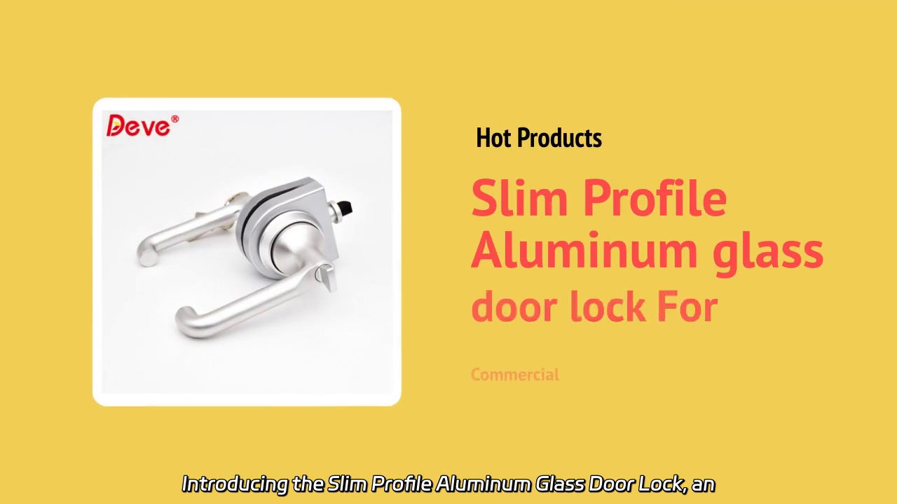 Slim Profile Aluminum Glass Door Lock for Commercial Use: Innovative Design and Quality Craftsmanship
