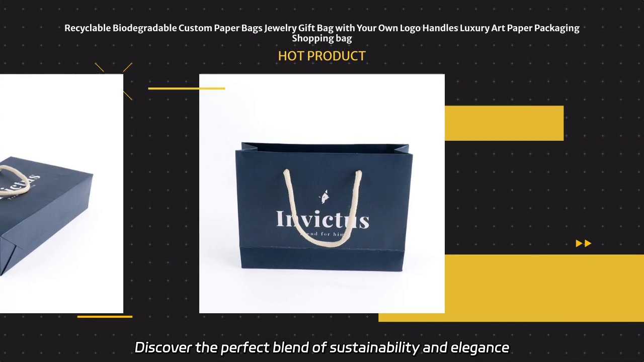Recyclable Biodegradable Custom Paper Jewelry Gift Bags
