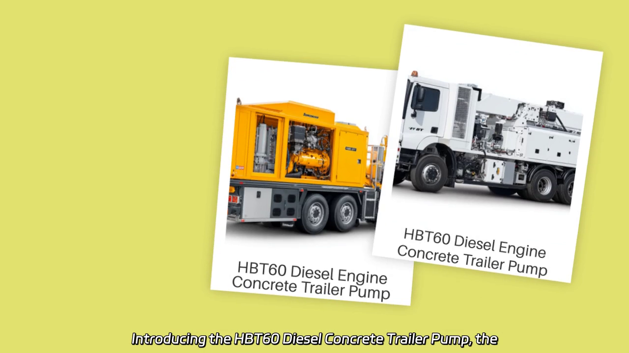High-Performance HBT60 Diesel Concrete Trailer Pump: Unmatched Power for Mega-Projects