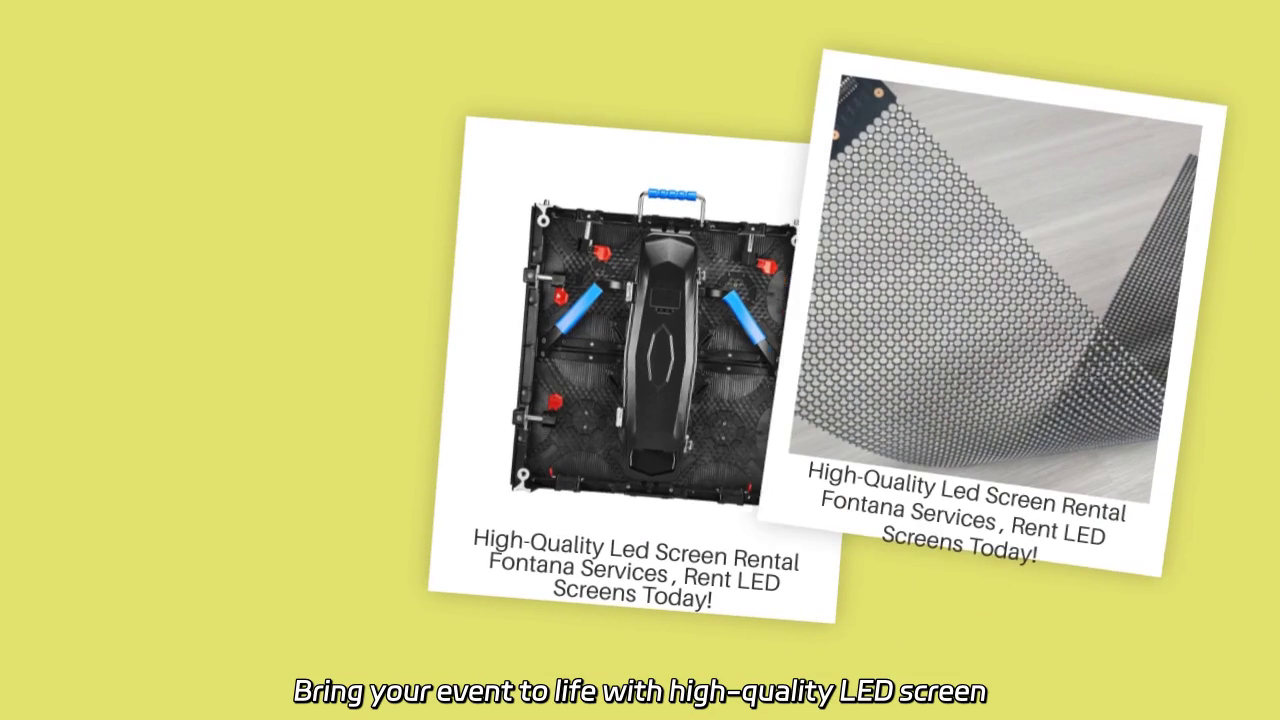 High-Quality LED Screen Rental in Fontana