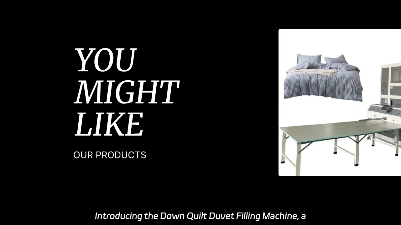 Down Quilt Duvet Filling Machine - Precision Weighing