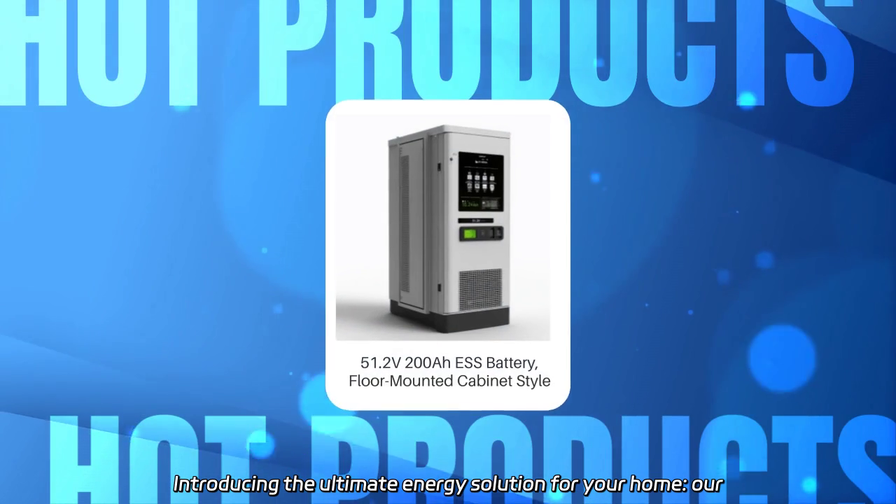 Power Your Home: 51.2V 200Ah Floor-Mounted ESS Battery Solution