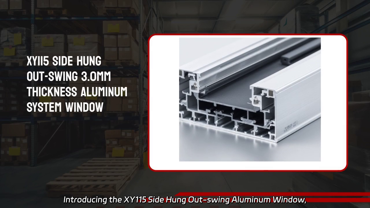 XY115 Side Hung Out-swing Aluminum Window - 3.0mm Thickness