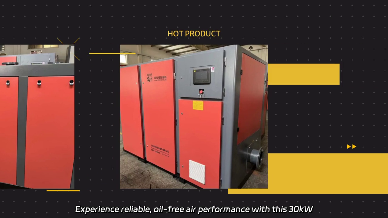 30kW Industrial Oil-Free VSD Screw Air Blower with PLC Control and PM Motor