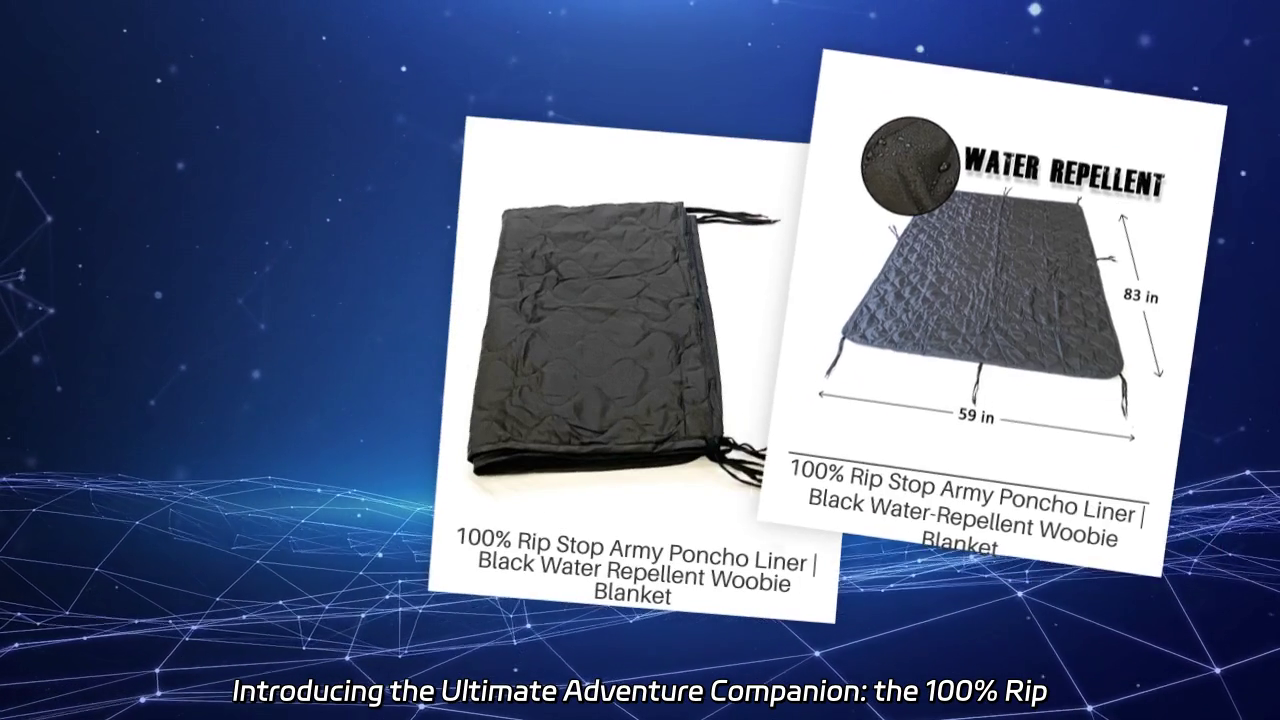Ultimate Adventure Companion: 100% Rip Stop Army Poncho Liner Woobie Blanket