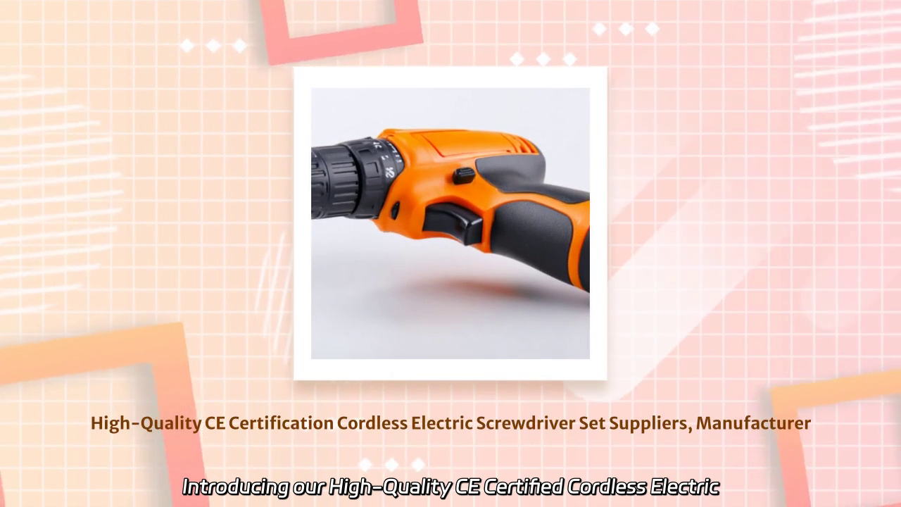 High-Quality CE Certified Cordless Electric Screwdriver Set