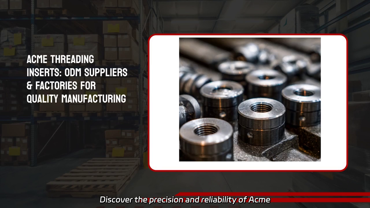 Acme Threading Inserts: Quality Manufacturing from Top ODM Suppliers