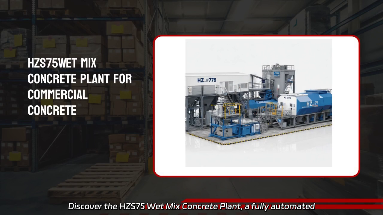 HZS75 Wet Mix Concrete Plant Overview