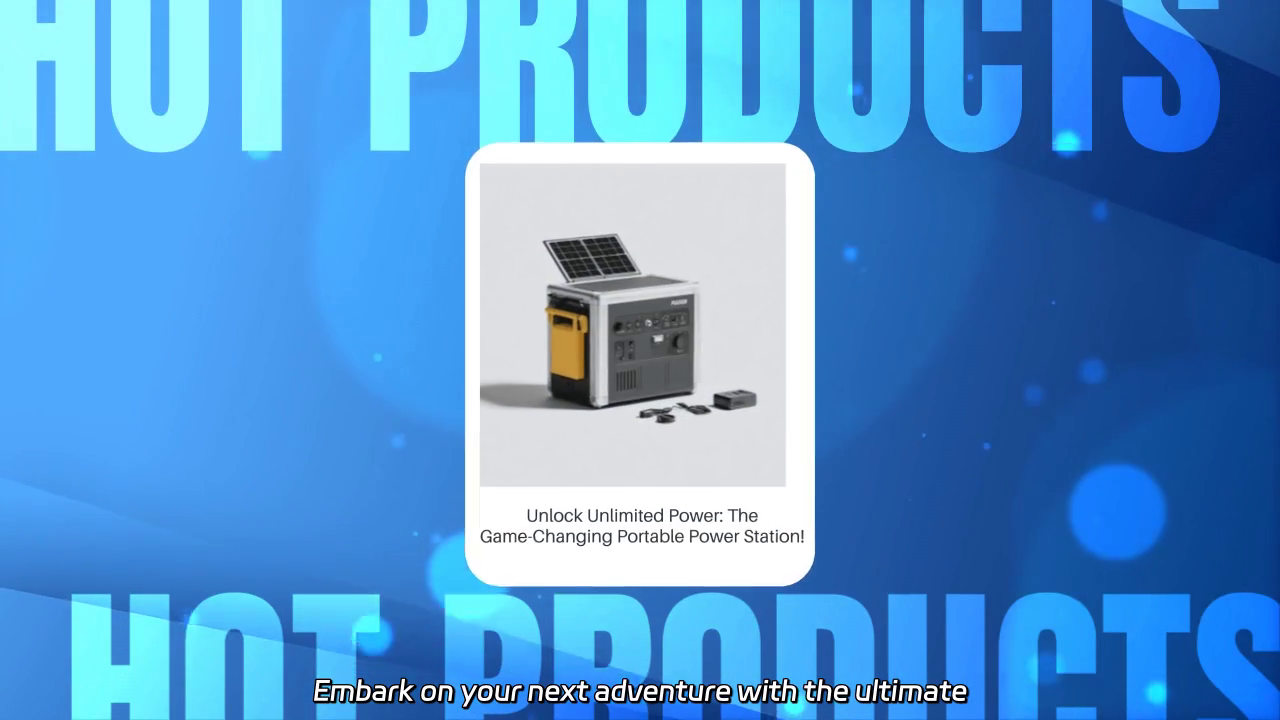 Experience the Freedom: Your Ultimate Portable Power Station for Adventure
