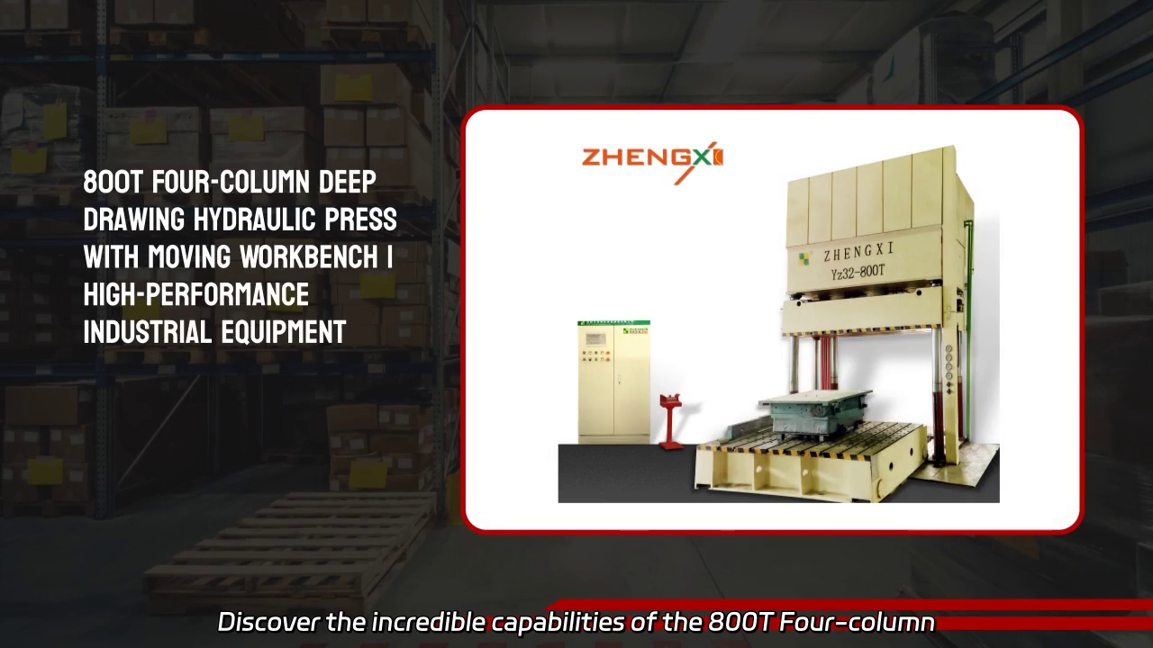 800T Four-column Deep Drawing Hydraulic Press Video Showcase
